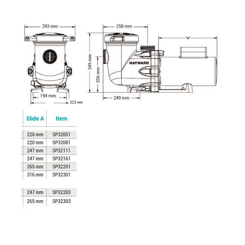 Насос с префильтром Hayward Tristar SP32203