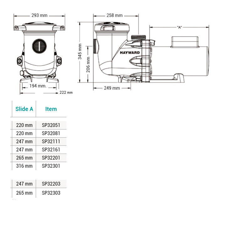 Насос с префильтром Hayward Tristar SP32303