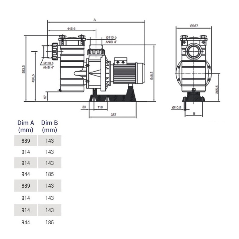 Насос с префильтром Hayward HCP40753E1