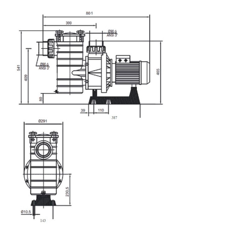 Насос с префильтром Hayward HCP38251E