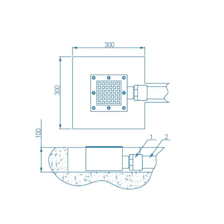 Слив Акватехника 150x150мм (Пленка)
