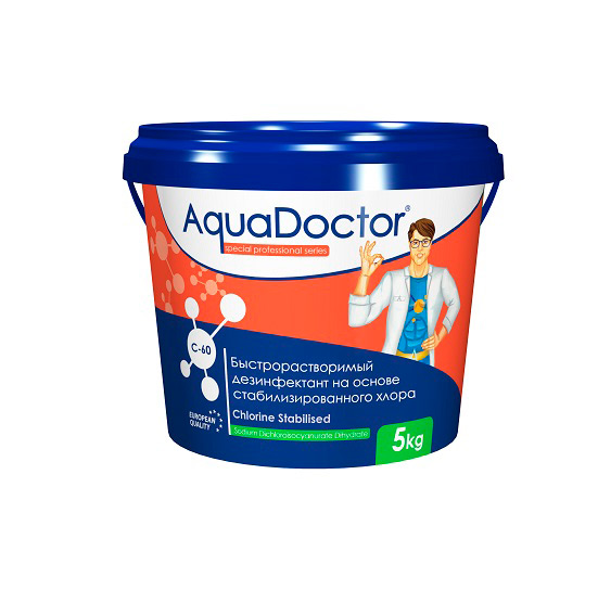 Быстрый хлор AquaDoctor C-60 гранулы (50кг)