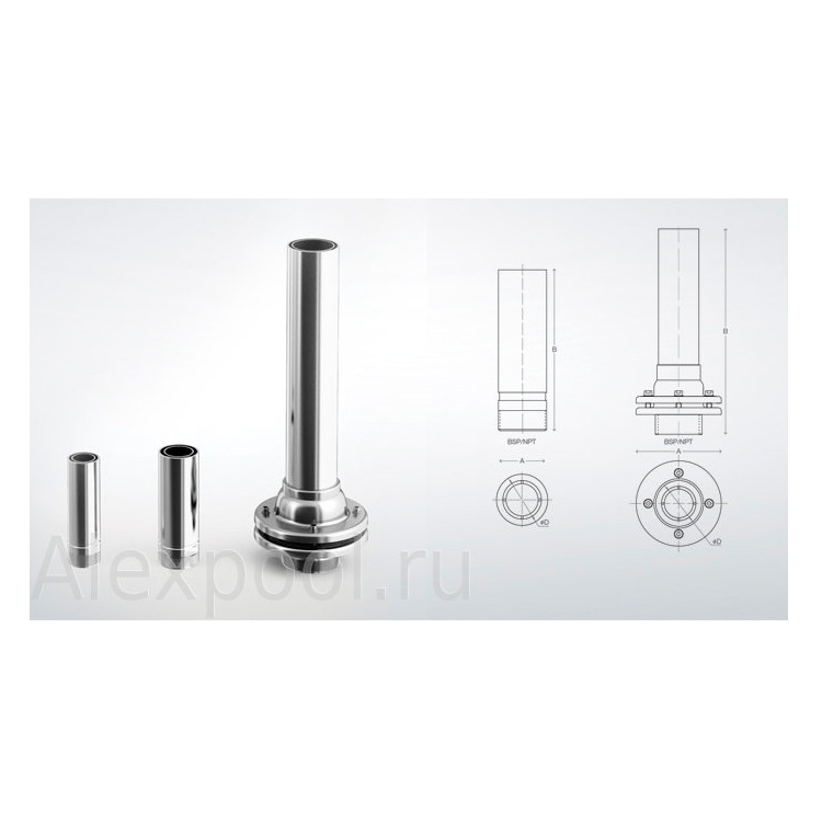 Фонтанная насадка Fontana - Hollow Jet MJ 150, 1½ , 41 mm