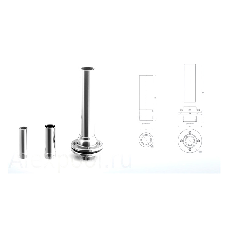 Фонтанная насадка Fontana - Hollow Jet MJ 200, 2 , 50 mm