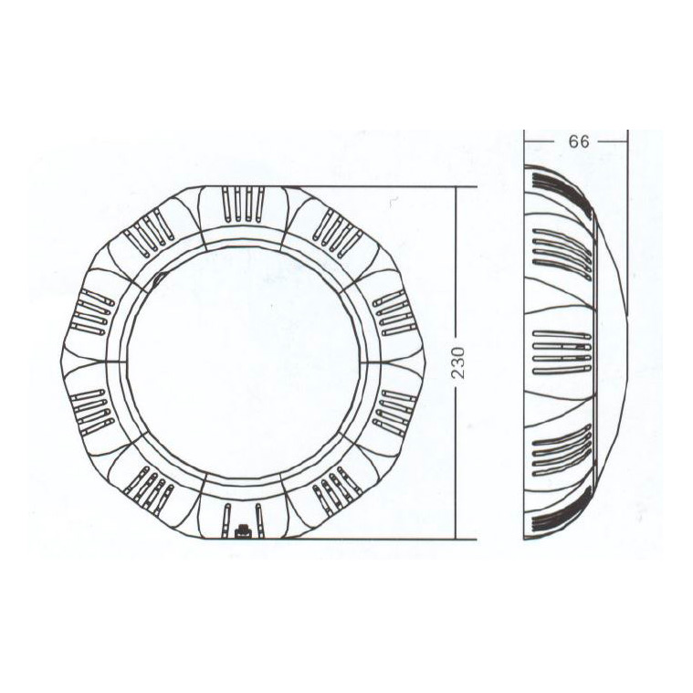 Светильник Emaux ULTP-100 пласт.75 Вт (плитка)