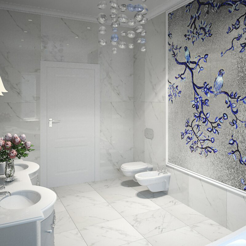 Мозаика стеклянная однотонная Classico Glass Petra 1 15x15 Art&Natura