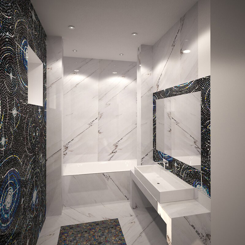 Мозаика стеклянная однотонная Classico Glass Tyra 4 15x15 Art&Natura