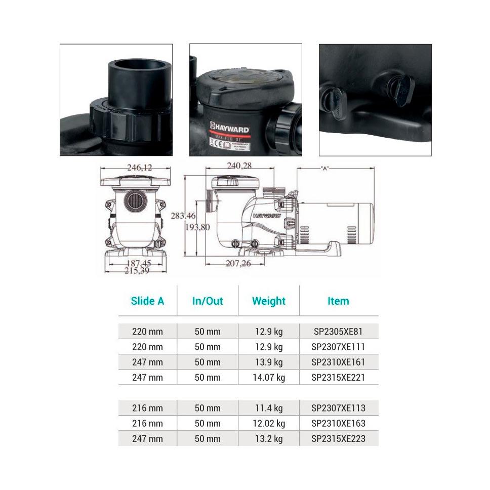 Насос с префильтром Hayward Max-Flo XL SP2315XE223