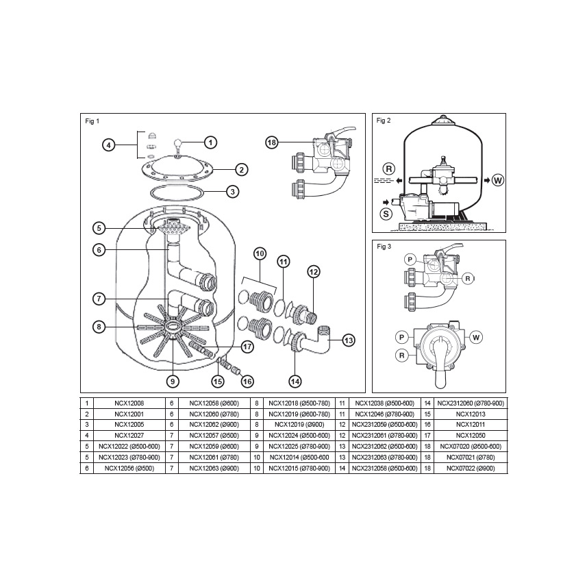Фильтр песочный Hayward NC900SE2 900 мм