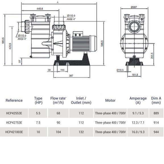 Насос с префильтром Hayward HCP421003E