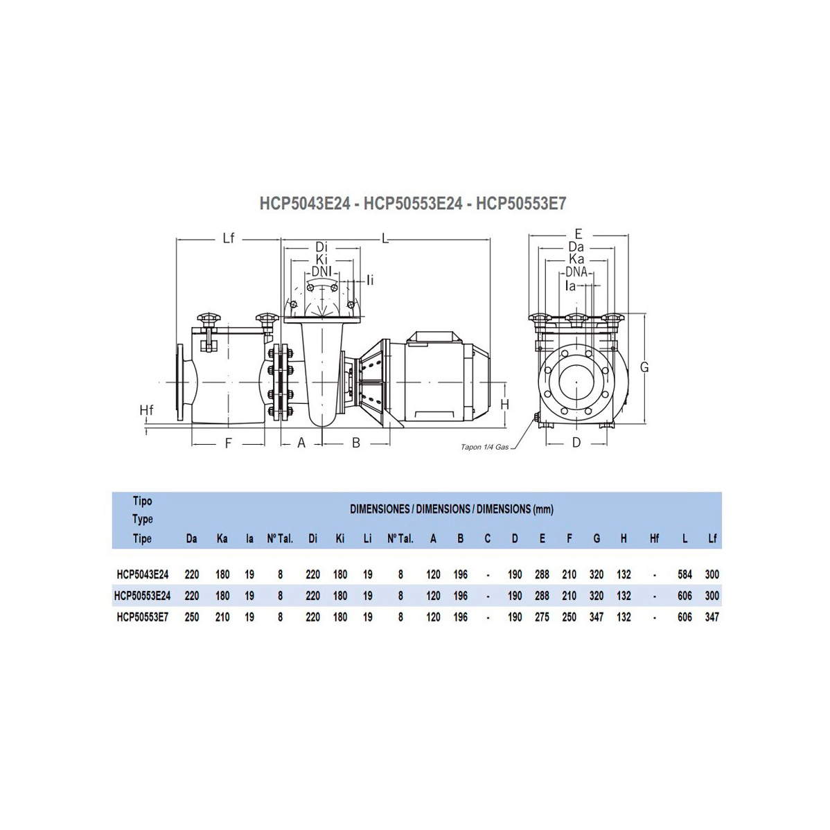 Насос с префильтром Hayward HCP50553E7