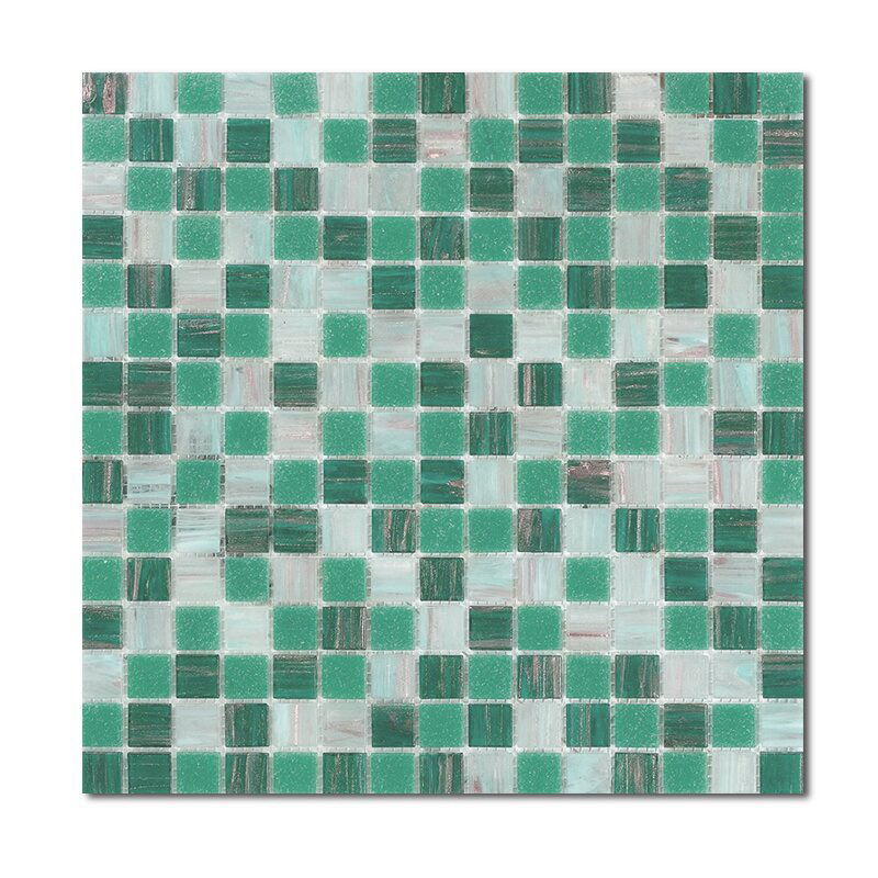 Мозаика стеклянная микс Aquatica Turkana R+ 20x20 Rose