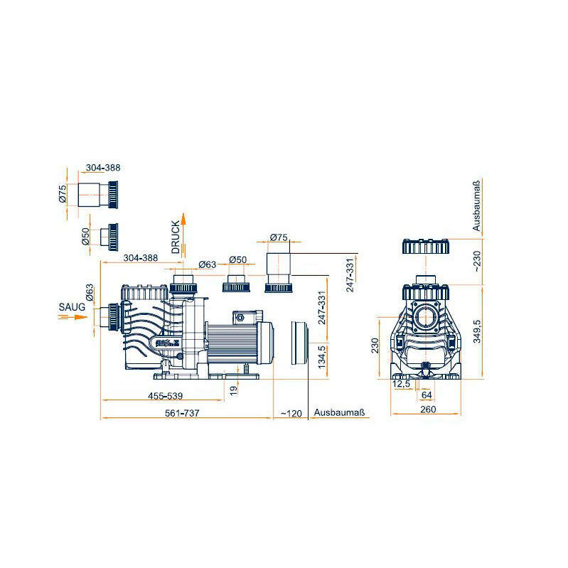 Насос с префильтром Speck Badu EasyFit 24 220В
