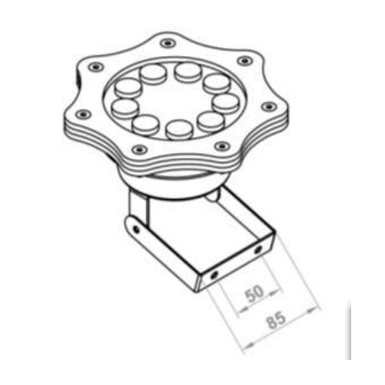 Прожектор Comete Lux 9 POWER LED 9W 12V нерж.