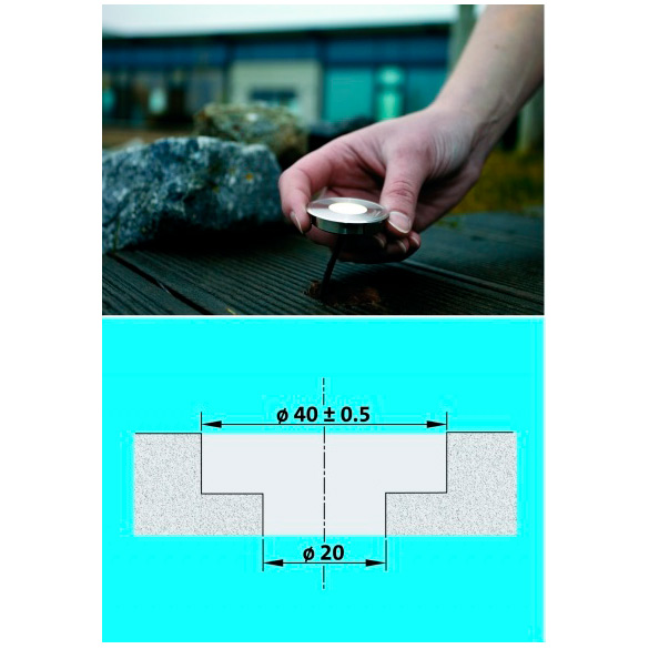 Встраиваемый Светильник OASE LunAqua Terra Led Solo