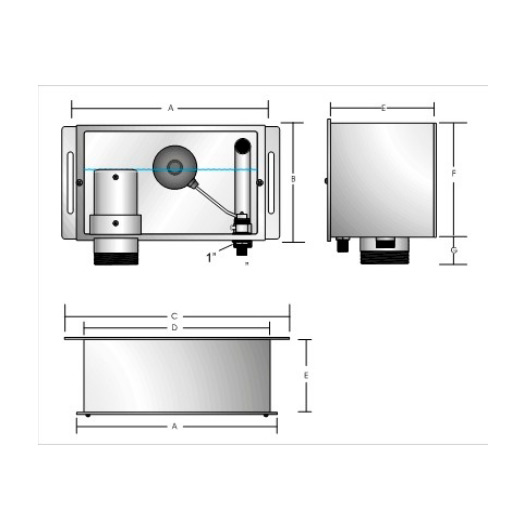 Арматура долива-перелива-заполнения с мех. поплавковым клапаном FONTANA LM-200-VL