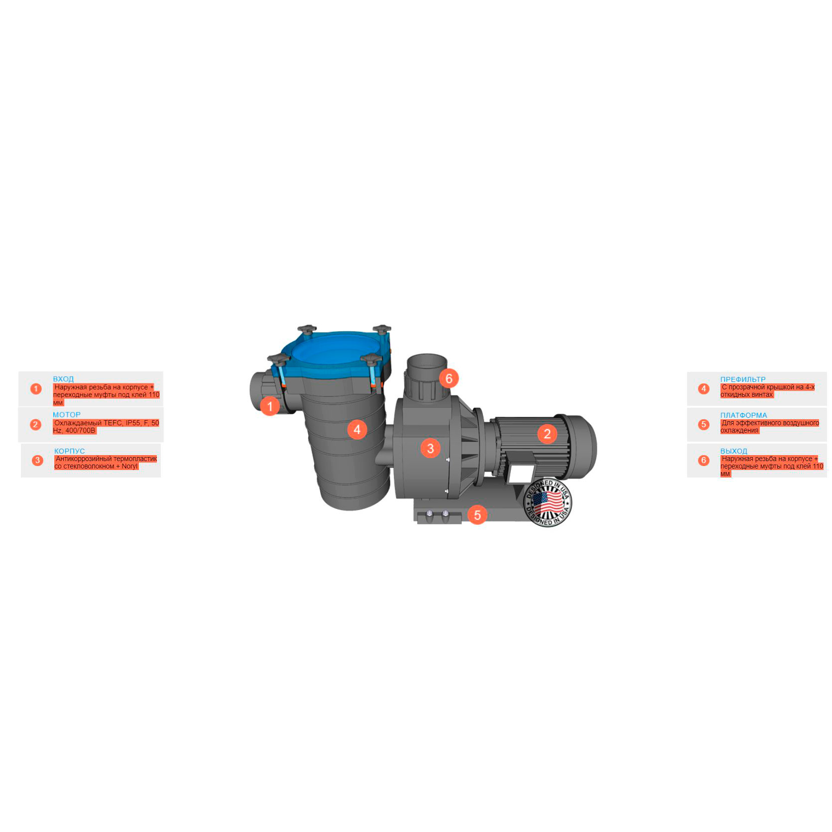 Насос с префильтром Hayward HCP40753E