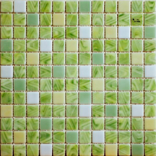 Мозаика стеклянная смесь Mix Caribe 25x25 Vidrepur (на сетке)