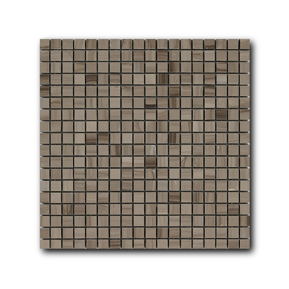Мозаика каменная однотонная Marble Strato Olimpico 15х15 Art&Natura