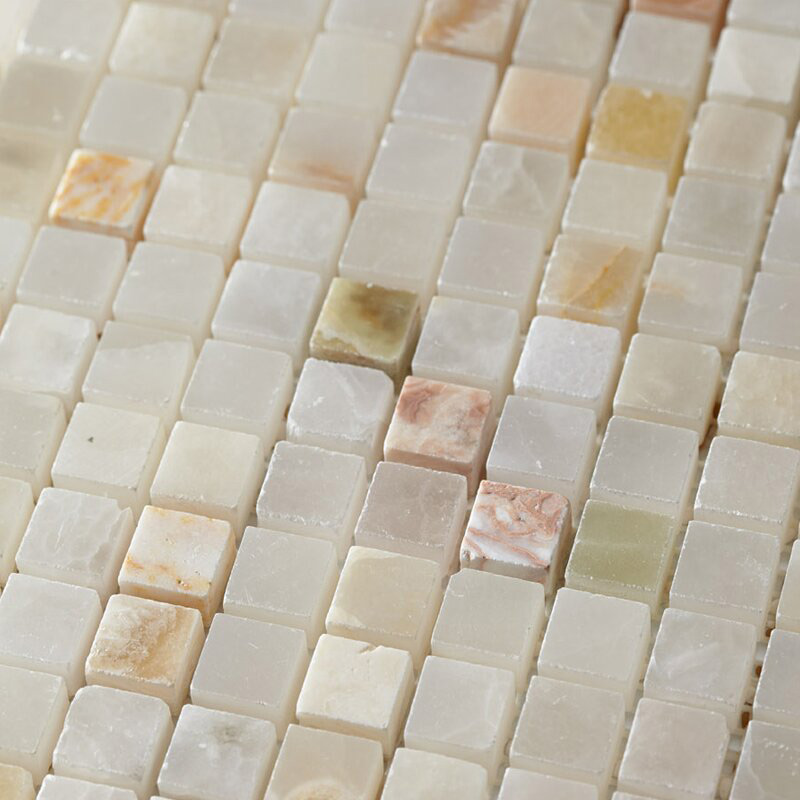 Мозаика каменная однотонная Marble Travertino Classico 15х15 Art&Natura