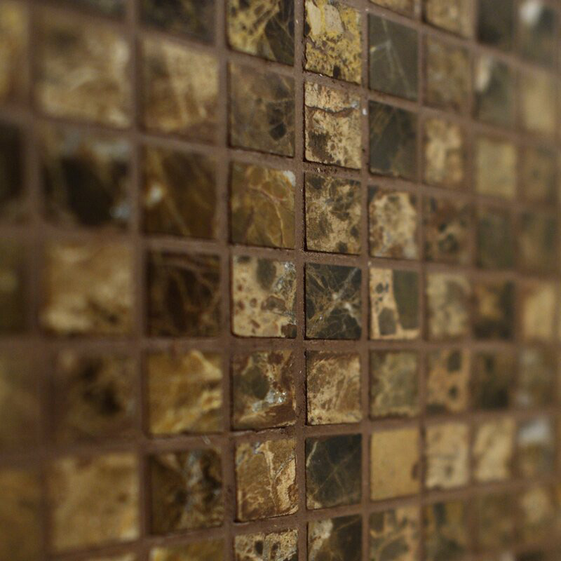 Мозаика каменная однотонная Marble Travertino Giallo 15х15 Art&Natura