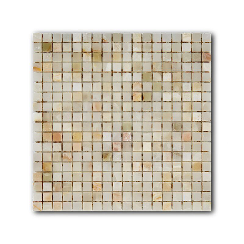Мозаика каменная однотонная Marble Verde 15х15 Onix Art&Natura