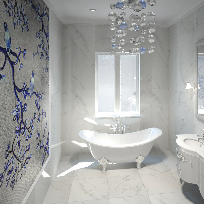 Мозаика стеклянная однотонная Classico Glass Adriana 1 15x15 Art&Natura