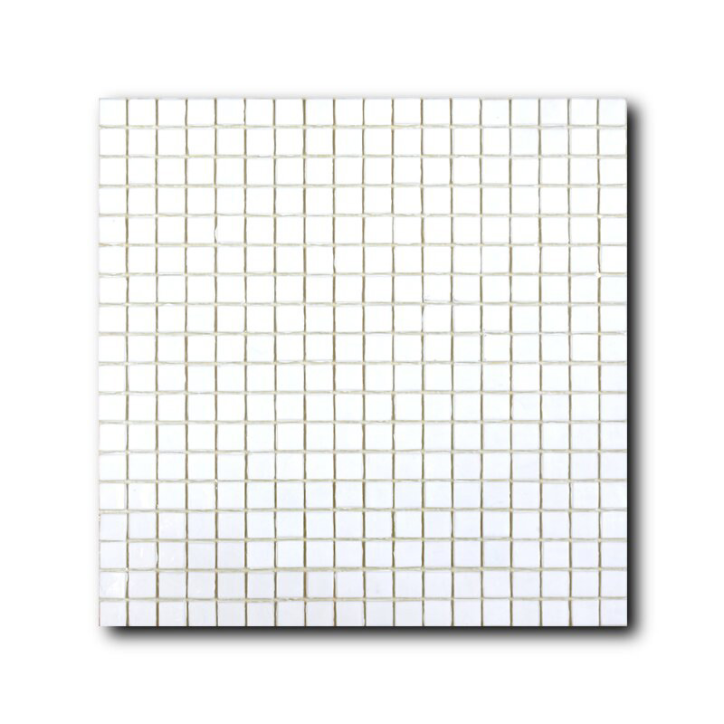 Мозаика стеклянная однотонная Classico Glass Bianca 15x15 Art&Natura