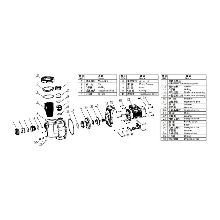 Насос с префильтром Aquaviva LX SWPA400-I/T (220B/380B)