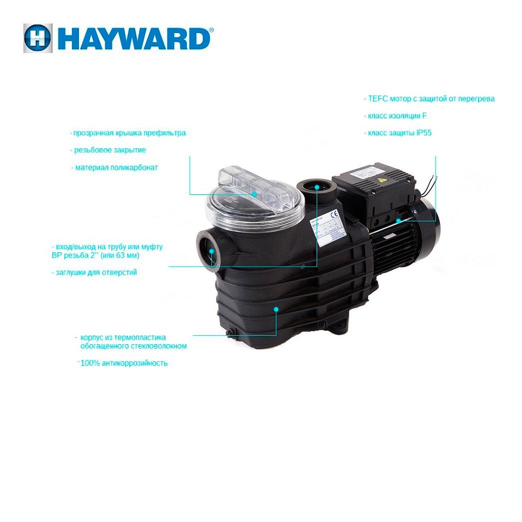 Насос с префильтром Hayward SP2520XE251 EP200 220В