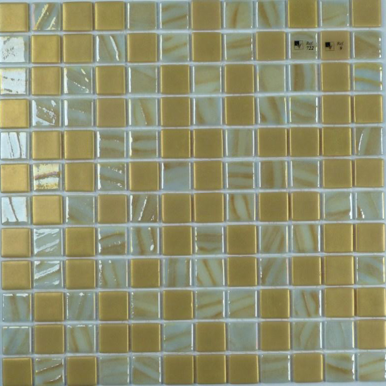 Мозаика стеклянная смесь Mix 722/9 25x25 Vidrepur (на сетке)