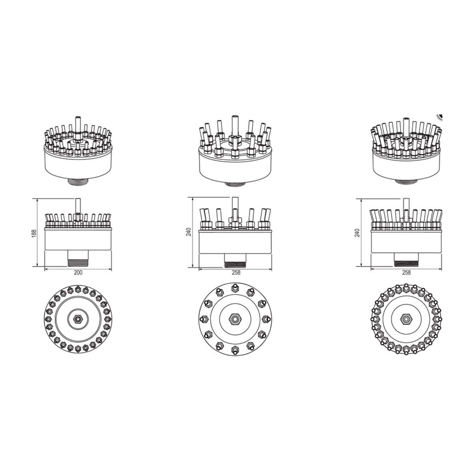 Фонтанная насадка Fontana - Bouquet adjustable KB 221