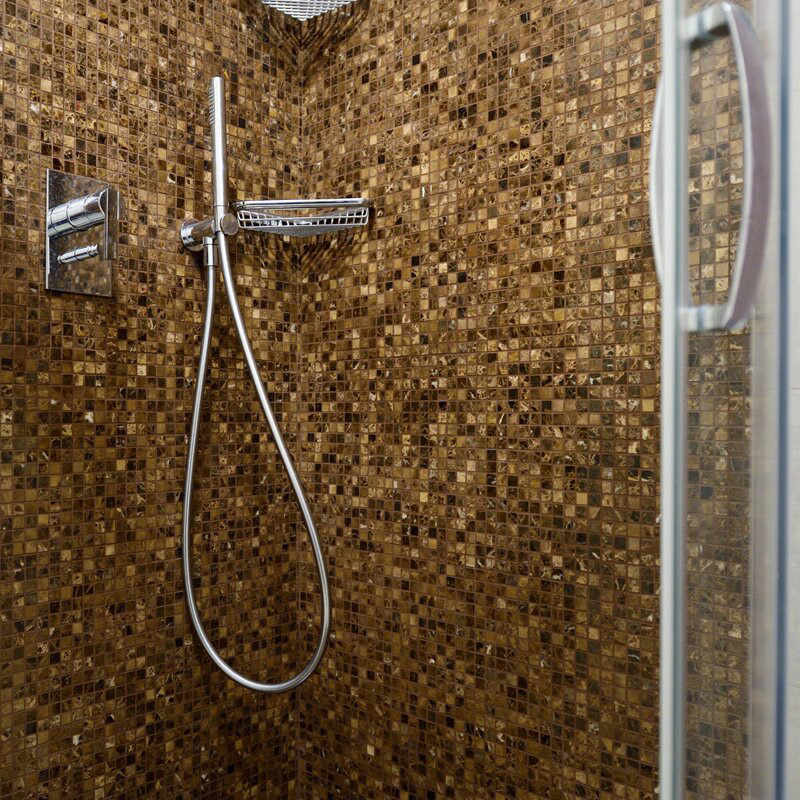 Мозаика каменная однотонная Marble Imperador Dark 15х15 Art&Natura