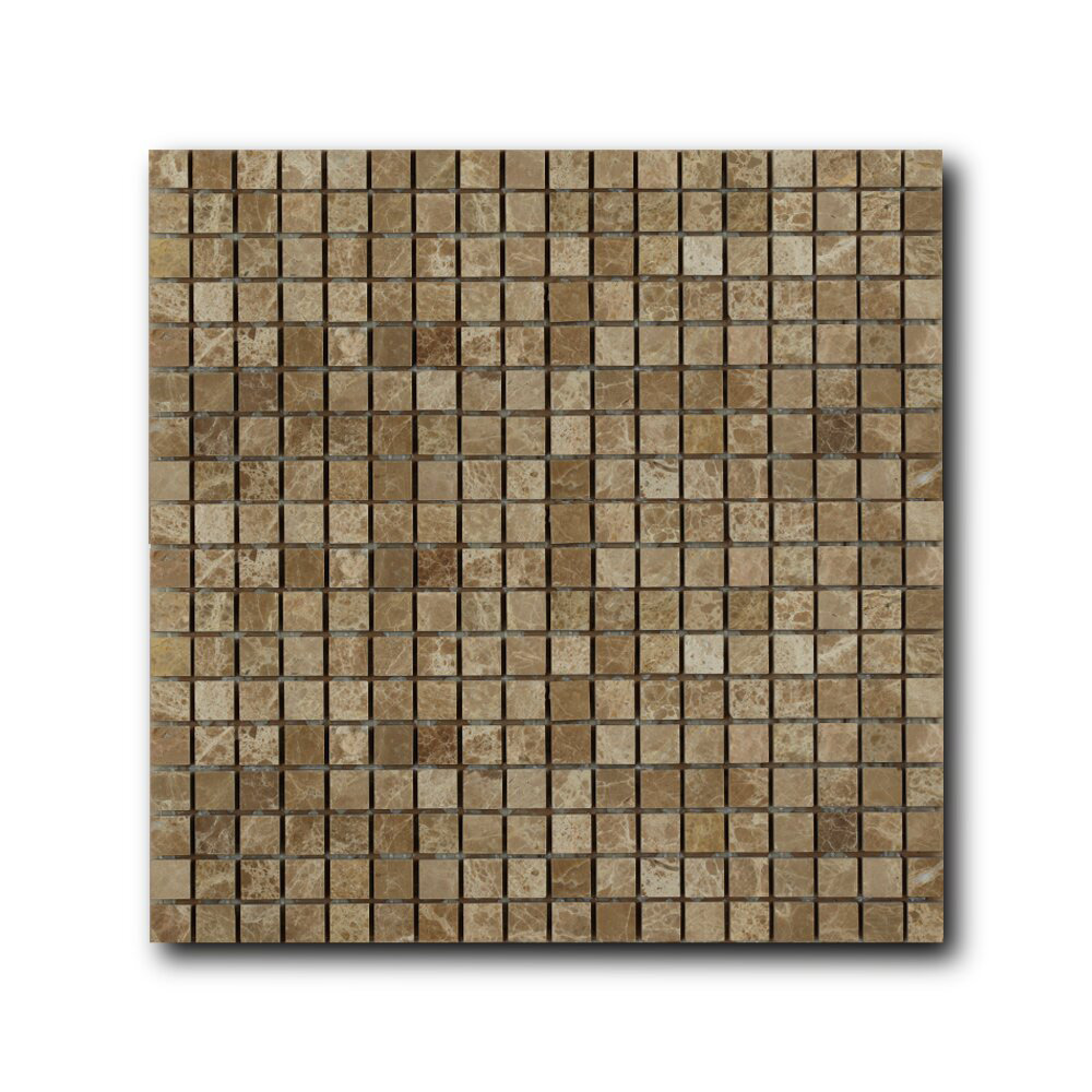 Мозаика каменная однотонная Marble Imperador Light 15х15 Art&Natura
