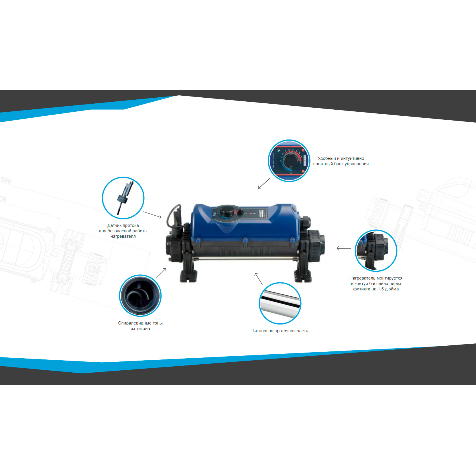 Электронагреватель Elecro FL2-1-3 3кВт 220В Titan