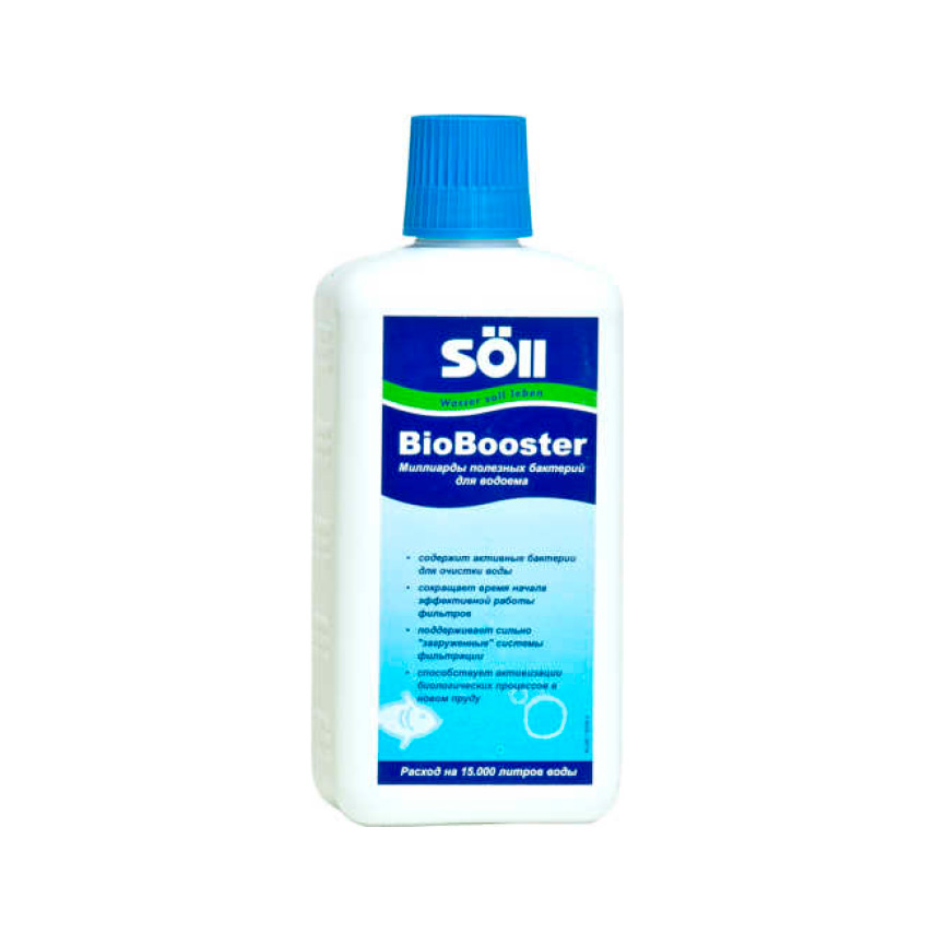 Препарат с активными бактериями в помощь системе фильтрации Soll BioBooster 0,5л