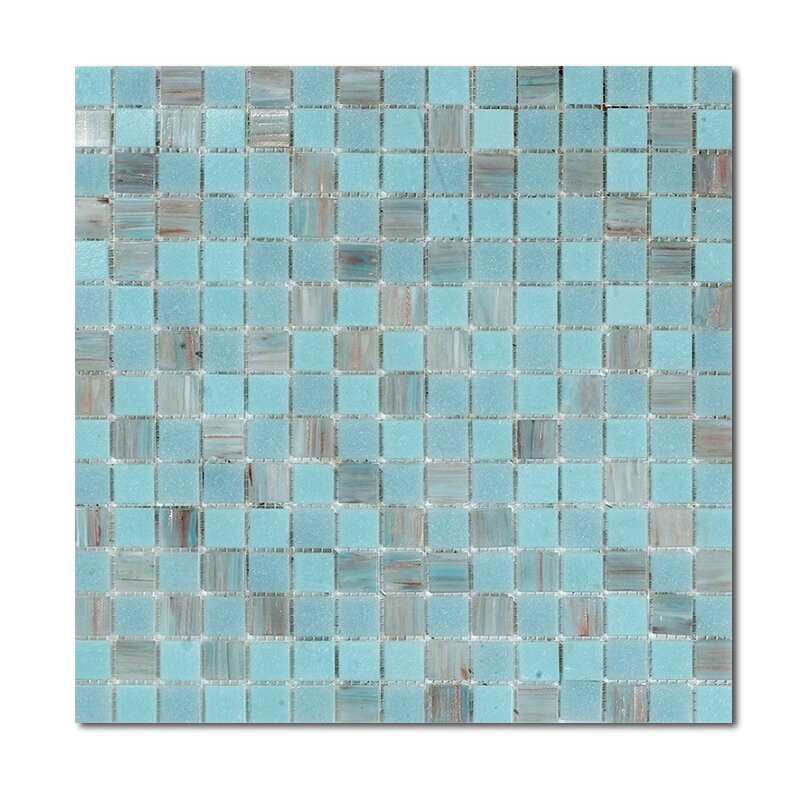 Мозаика стеклянная микс Aquatica Acquamarina R+ 20x20 Rose