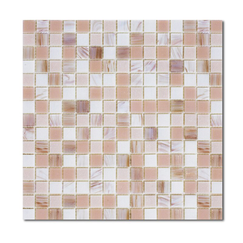 Мозаика стеклянная микс Aquatica Opal R+ 20x20 Rose