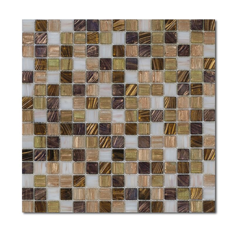 Мозаика стеклянная микс Aquatica Sensitivity R+ 20x20 Rose