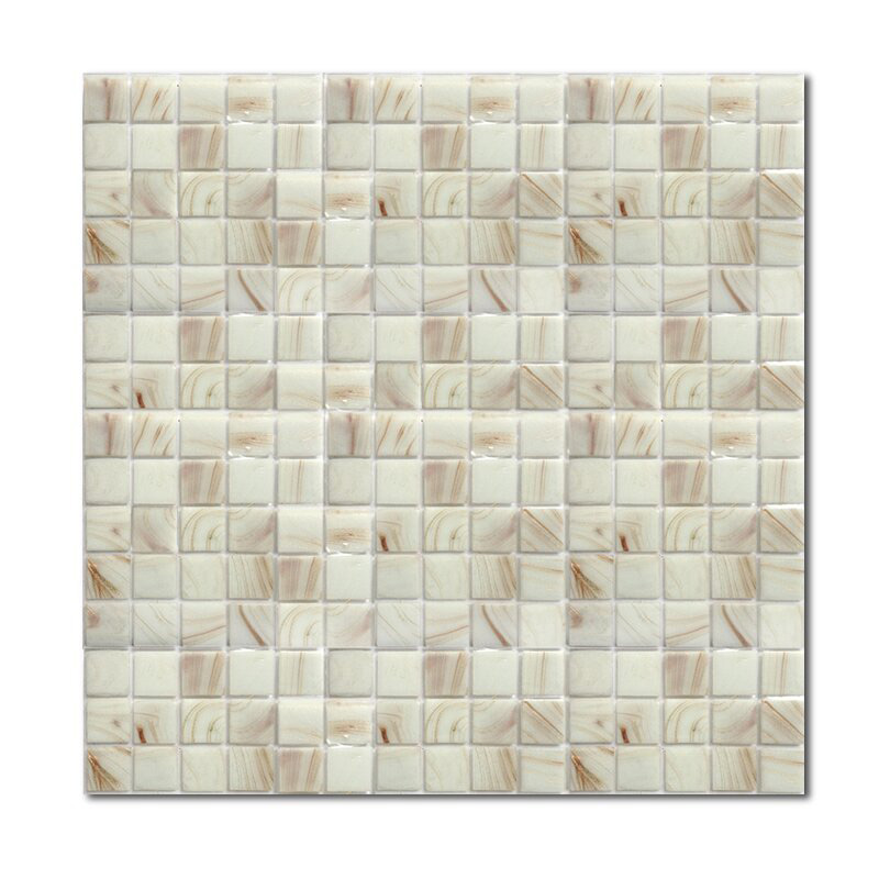Мозаика стеклянная микс Aquatica White Chocolate R+ 20x20 Rose