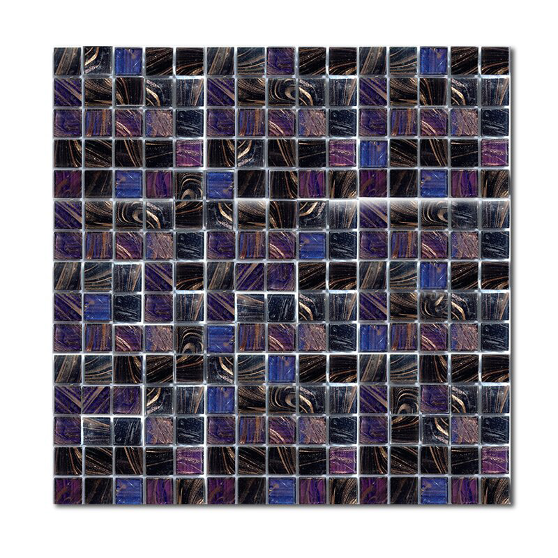 Мозаика стеклянная микс Aquatica Space R+ 20x20 Rose