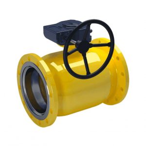 Кран стальной газовый NAVAL фланец-фланец DN250 PN16 с редуктором