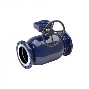 Кран стальной NAVAL фланец-фланец DN200 PN16 с редуктором