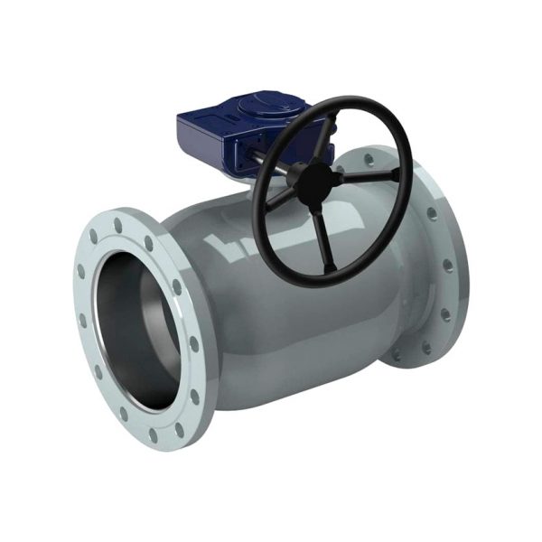 Кран нержавеющий NAVAL фланец-фланец DN125 PN16 с редуктором