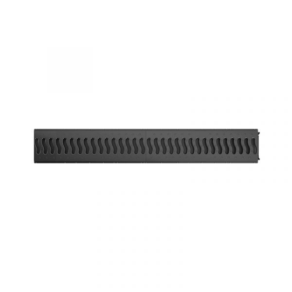 Лоток Ecoteck Lite 100h56 с решеткой пластиковой класс А15 черный