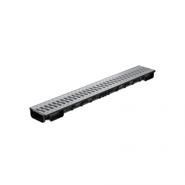 Лоток Ecoteck Lite 100h56 с решеткой пластиковой класс А15 металлик