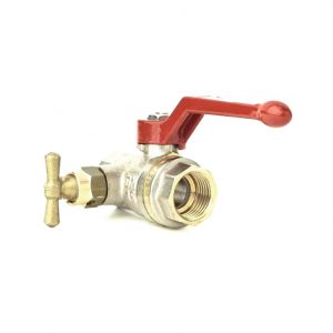Кран шаровой DANFOSS BVR-D с резьба В-В со спускным элементом и заглушкой DN40 PN40