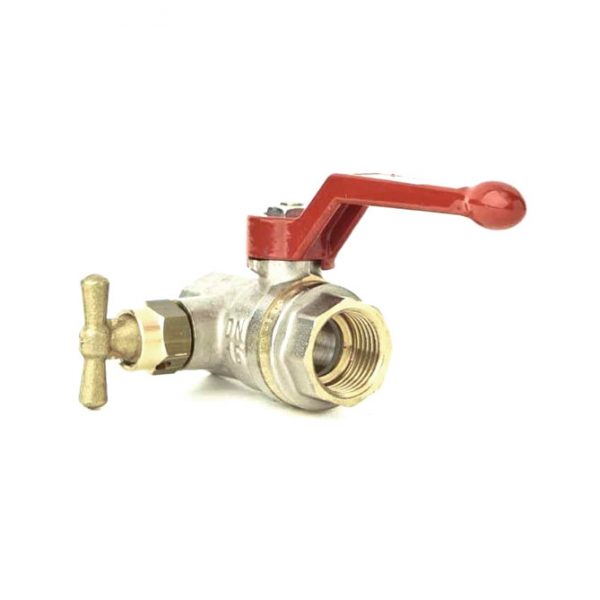 Кран шаровой DANFOSS BVR-D с резьба В-В со спускным элементом и заглушкой DN50 PN40