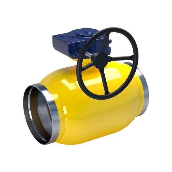 Кран стальной BROEN BALLOMAX газовый полный проход с редуктором сварка-сварка DN 150 PN25 КШГ 71.112.150.Р.25
