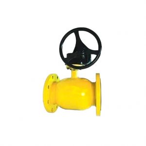 Кран стальной BROEN BALLOMAX газовый с редуктором фланец-фланец DN 125 PN16 КШГ 71.103.125.Р.16